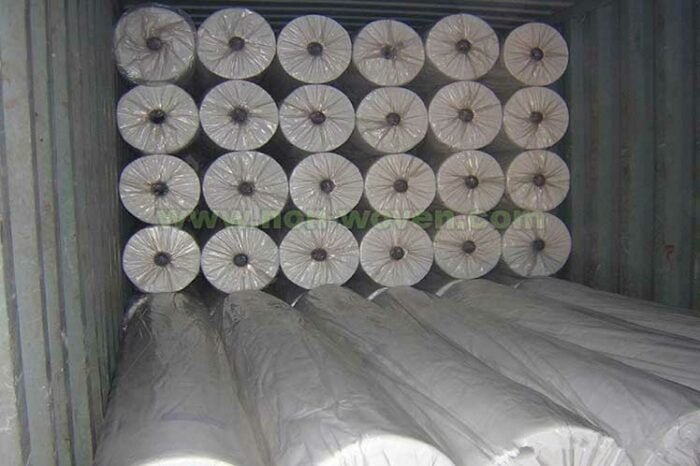 nonwoven roll loading