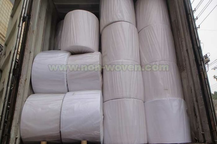 nonwoven roll loading