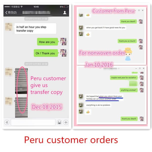 non woven order