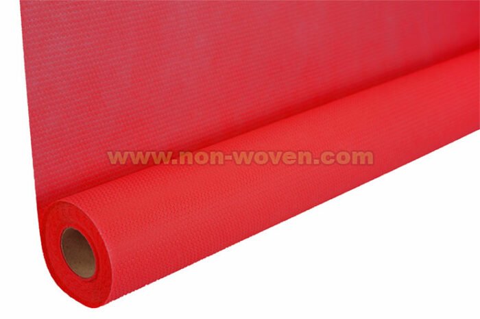 Dark red nonwoven wrapping packing fabric
