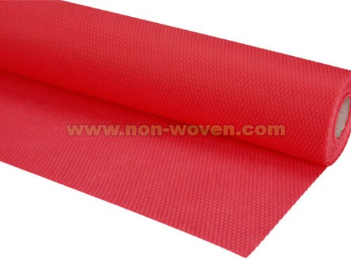 Dark red nonwoven wrapping packing fabric