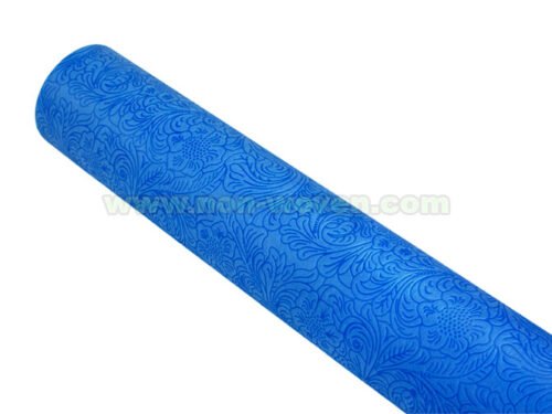 Royal blue nonwoven wrapping paper rolls