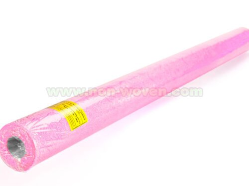 Pink floral wrapping nonwoven fabric rolls