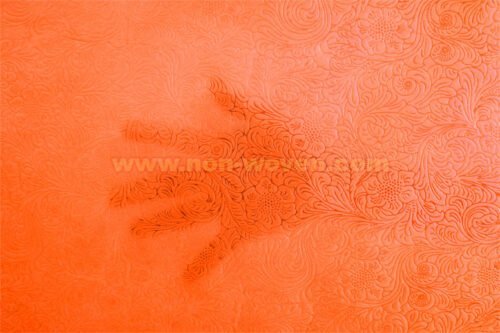 Orange gift wrap nonwoven