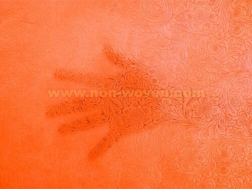 Orange gift wrap nonwoven