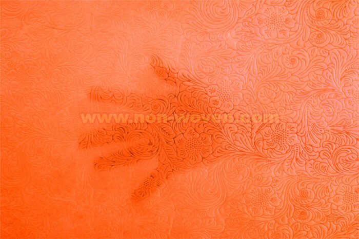Orange gift wrap nonwoven