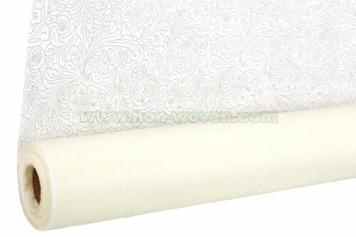 beige flower wrapping paper