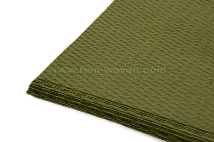 army green flower wrapping nonwoven