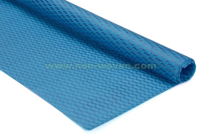 gift wrapping paper lake blue