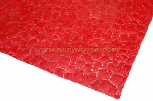 Red wrapping paper nonwoven