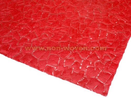 Red wrapping paper nonwoven