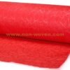 Grid-Emboss-Nonwoven-5#-Red-(6) Red wrapping paper nonwoven