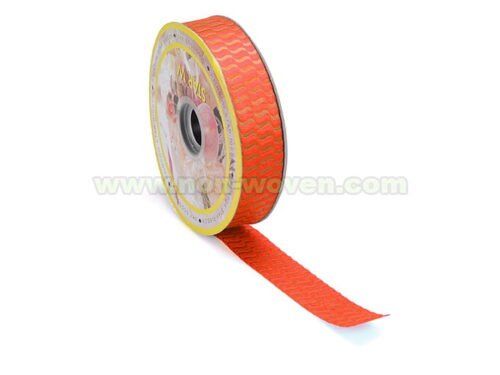 flower-warpping-6#-orange-(4) Orange gift wrap nonwoven ribbon