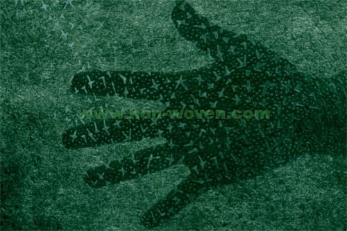 Dark green nonwoven packing fabric