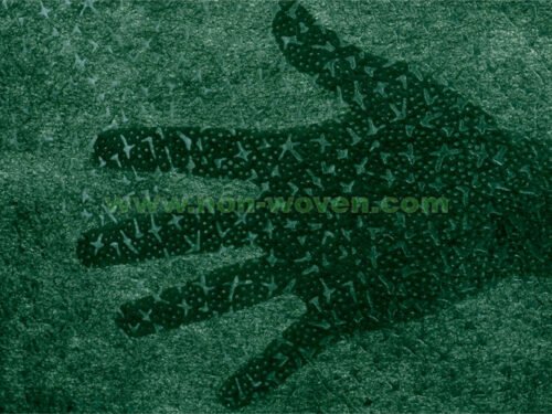 Dark green nonwoven packing fabric