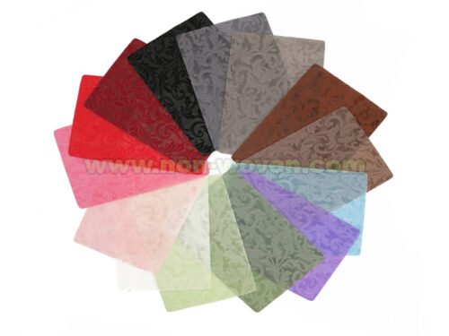 2018 new iris flower emboss nonwoven