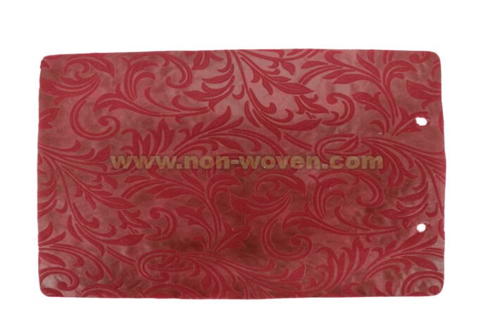 Burgundy Iris Flower Emboss Nonwoven - Image 3