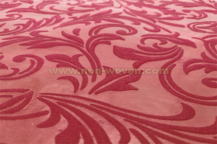 Burgundy Iris Flower Emboss Nonwoven - Image 5