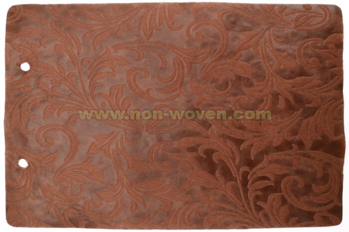 Orange Iris Flower Emboss Nonwoven - Image 5