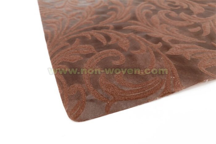 Orange Iris Flower Emboss Nonwoven - Image 4