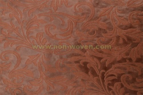 Orange Iris Flower Emboss Nonwoven