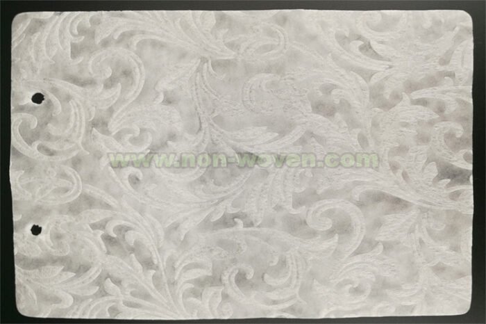 White Iris Flower Emboss Nonwoven Fabric - Image 4