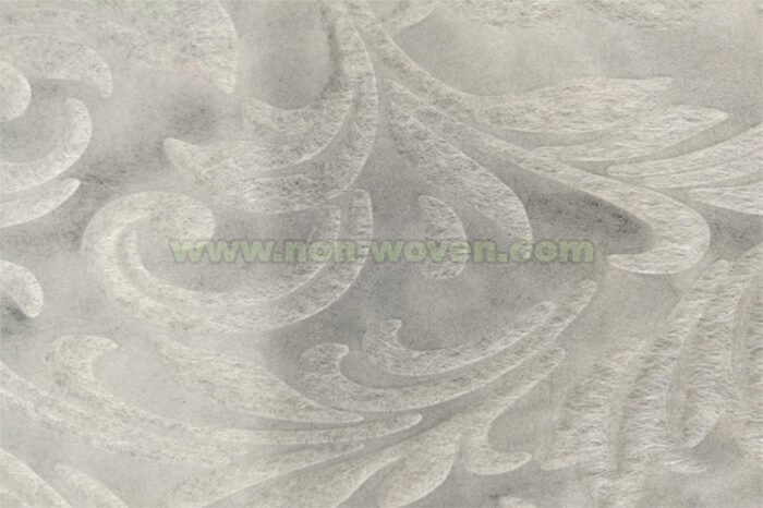 White Iris Flower Emboss Nonwoven Fabric - Image 3