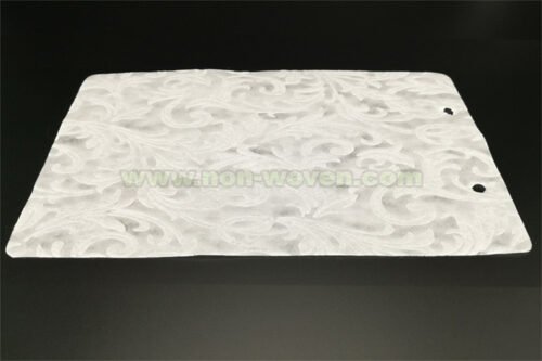 White Iris Flower Emboss Nonwoven Fabric