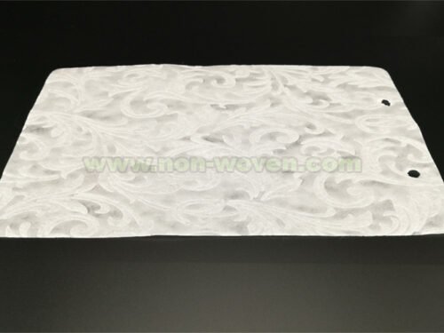 White Iris Flower Emboss Nonwoven Fabric