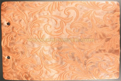 Orange Iris Flower Emboss Non-woven Fabric