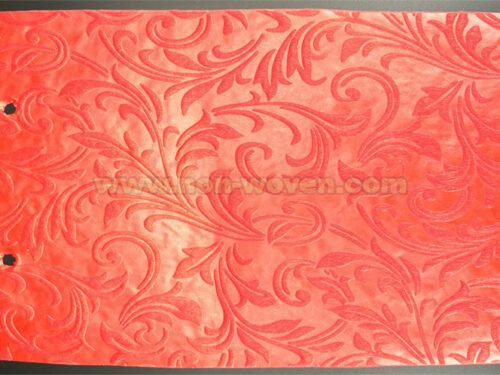 Red Iris Flower Emboss Non-woven Fabric