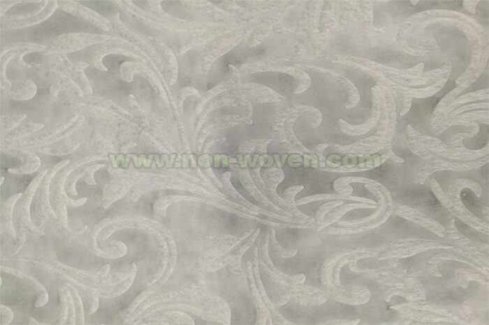 Cream Iris Flower Emboss Non woven Fabric - Image 9