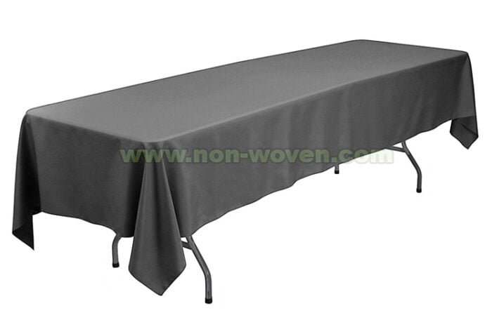18#-Grey Square Rectansgle disposable table cloths (1)