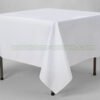 19#-White Square disposable table cloths (1)