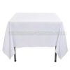19#-White Square disposable table cloths (2)