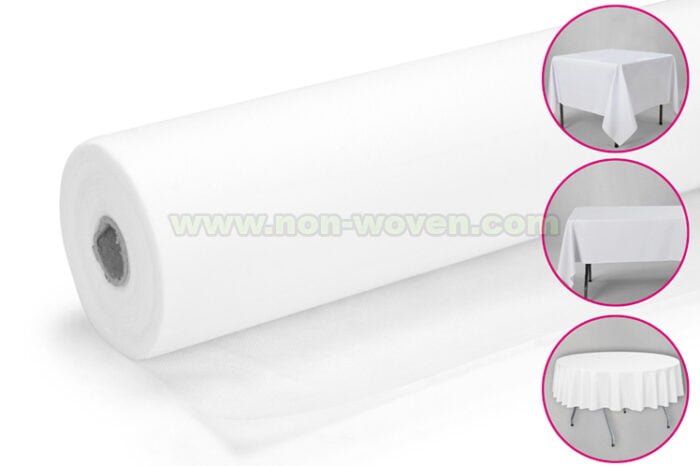 19#-White disposable table cloths