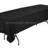20#-Black Rectansgle disposable table cloths (2) Black DisposableSpunbond Nonwoven Tablecloth