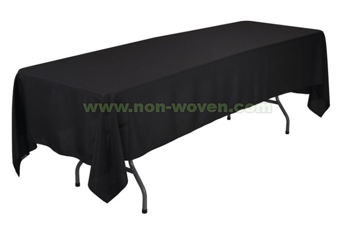 Black DisposableSpunbond Nonwoven Tablecloth - Image 5