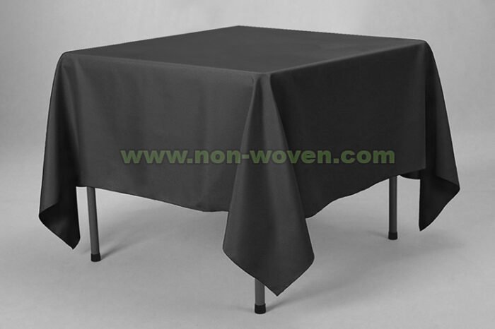 20#-Black Square disposable table cloths (2)