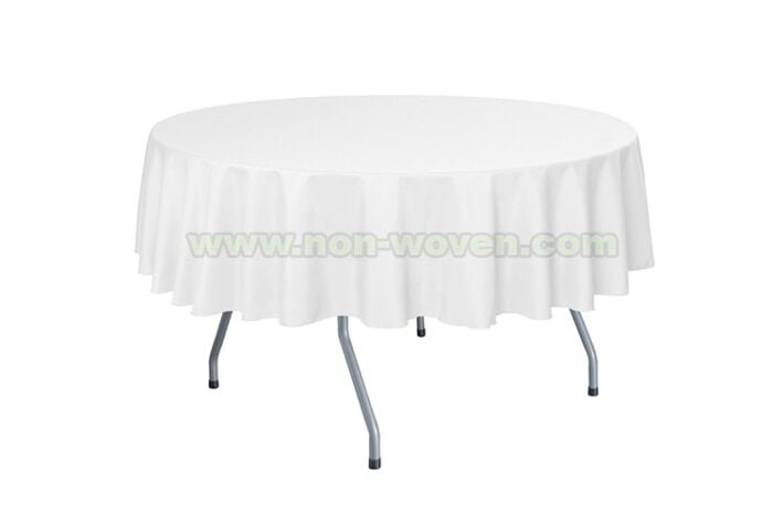 Circle 19# White disposable table cloths