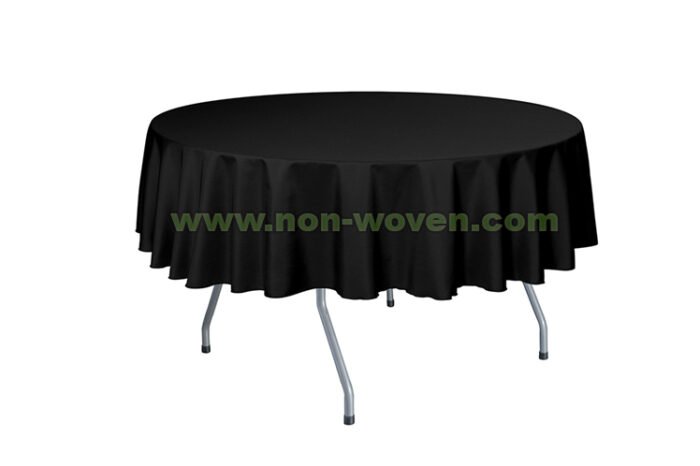 Circle 20# Black disposable table cloths