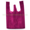 Non-woven-T-shirt-Bag-34#-Maroon-(5) Non-woven-T-shirt-Bag-34-Maroon-5