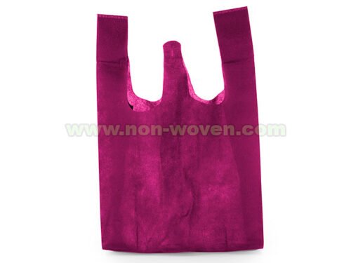 Non-woven-T-shirt-Bag-34-Maroon-5