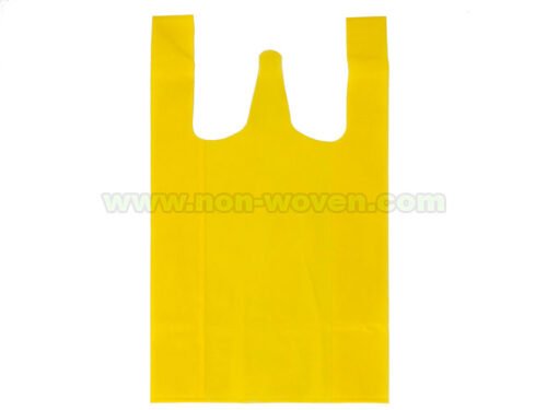 Non-woven-t-shirt-bag-10-golden-yellow-1