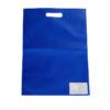 D Cut PP Spunbond Non woven Carry Bags Blue