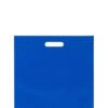 D Cut PP Spunbond Non woven Carry Bags Blue