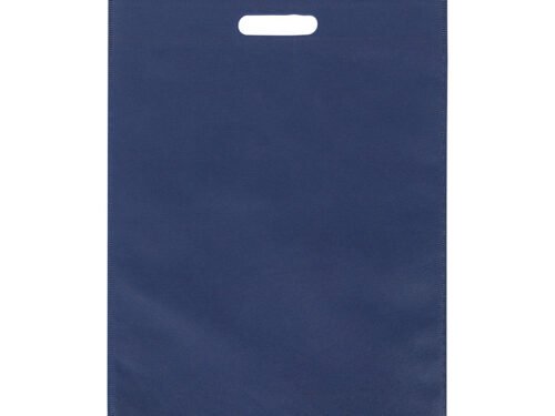 D Cut Non woven Carry Bags Dark Blue