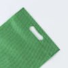 D Cut Non woven Carry Bags Green