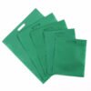 D Cut Non woven Carry Bags Green