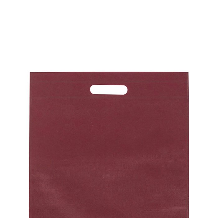 D Cut Non woven Carry Bags Coffee - Image 2